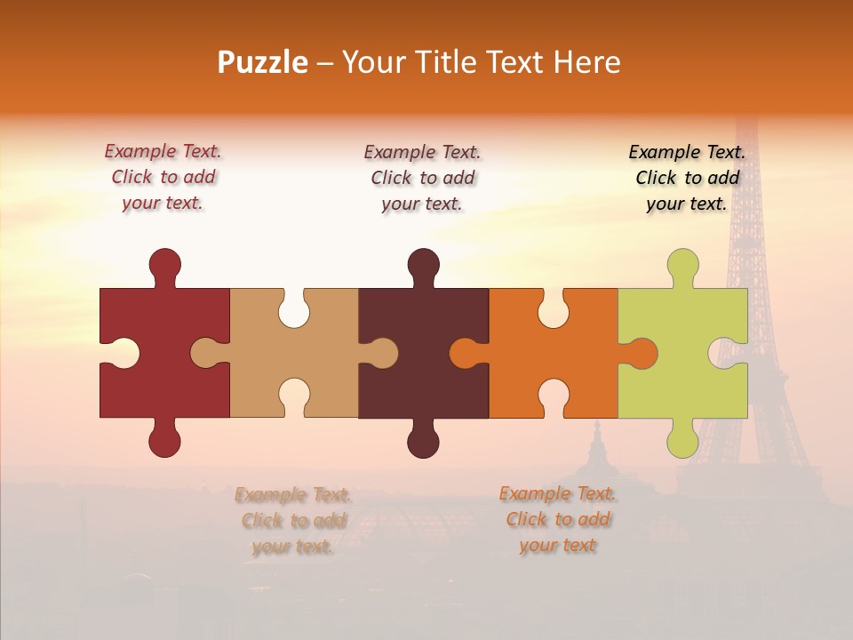 Statue Effel Top PowerPoint Template