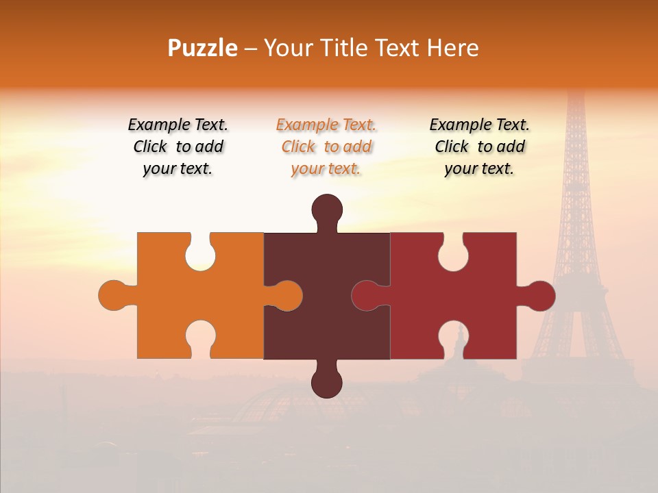 Statue Effel Top PowerPoint Template