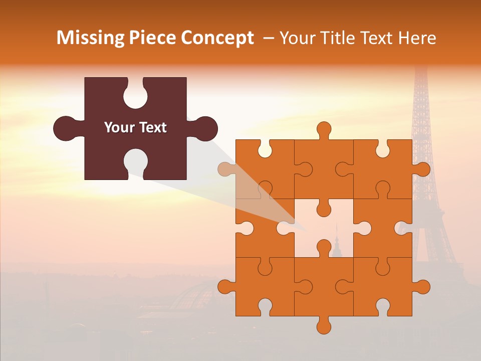 Statue Effel Top PowerPoint Template