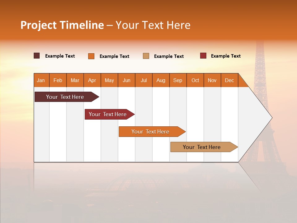 Statue Effel Top PowerPoint Template