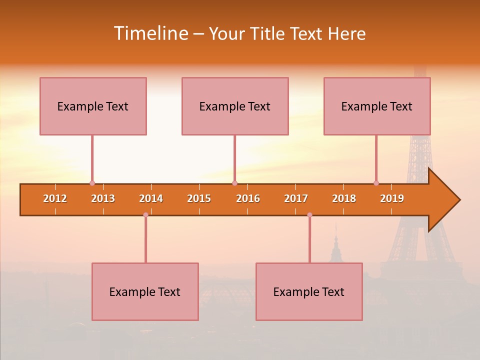 Statue Effel Top PowerPoint Template