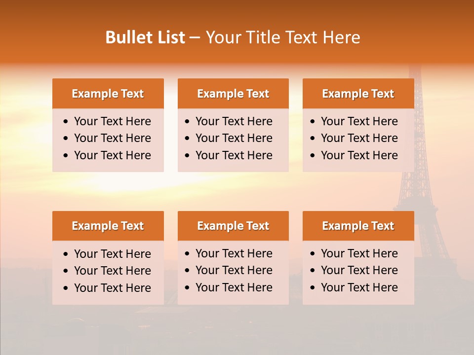 Statue Effel Top PowerPoint Template