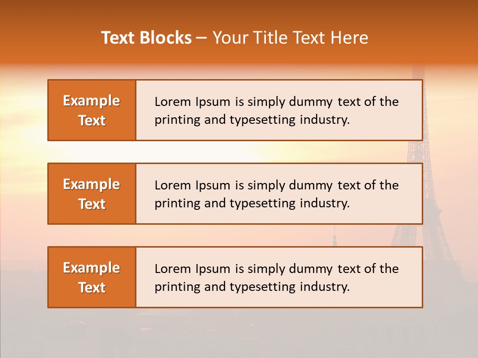 Statue Effel Top PowerPoint Template