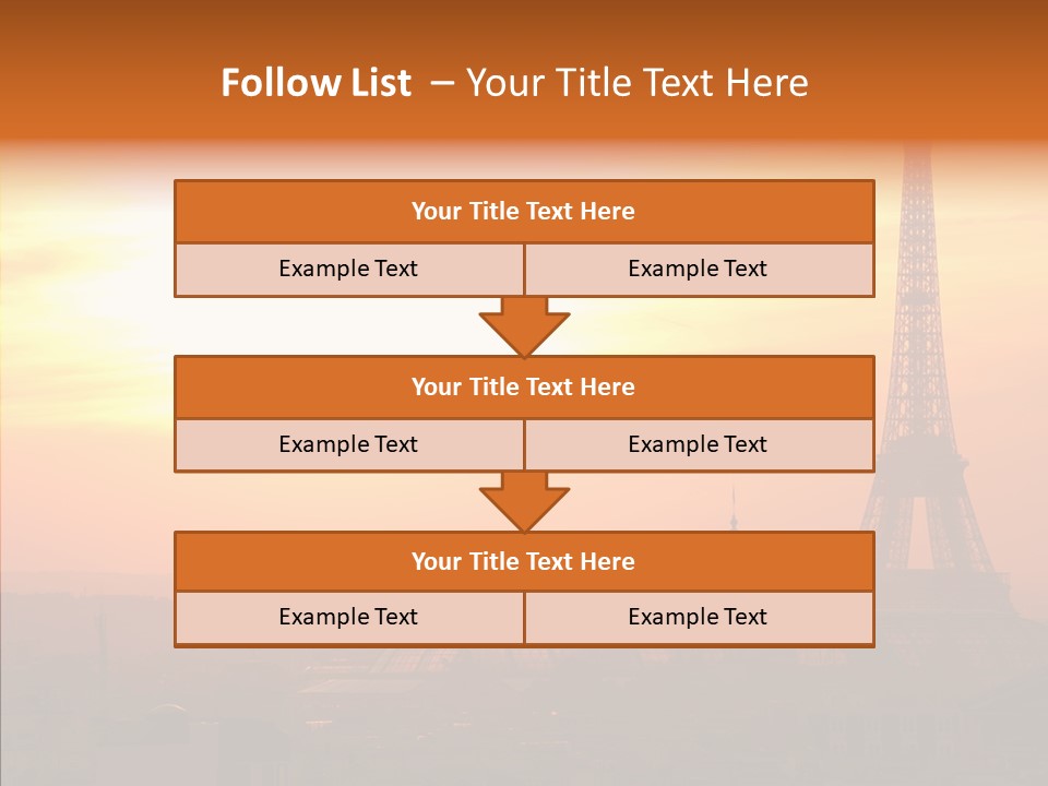 Statue Effel Top PowerPoint Template