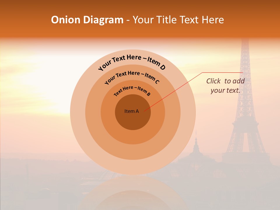 Statue Effel Top PowerPoint Template