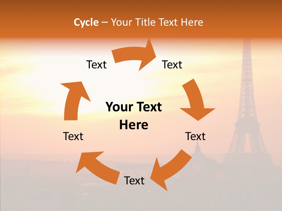 Statue Effel Top PowerPoint Template