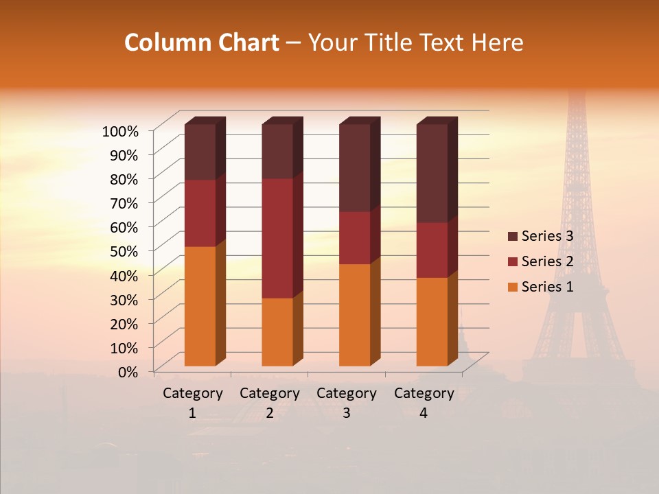 Statue Effel Top PowerPoint Template