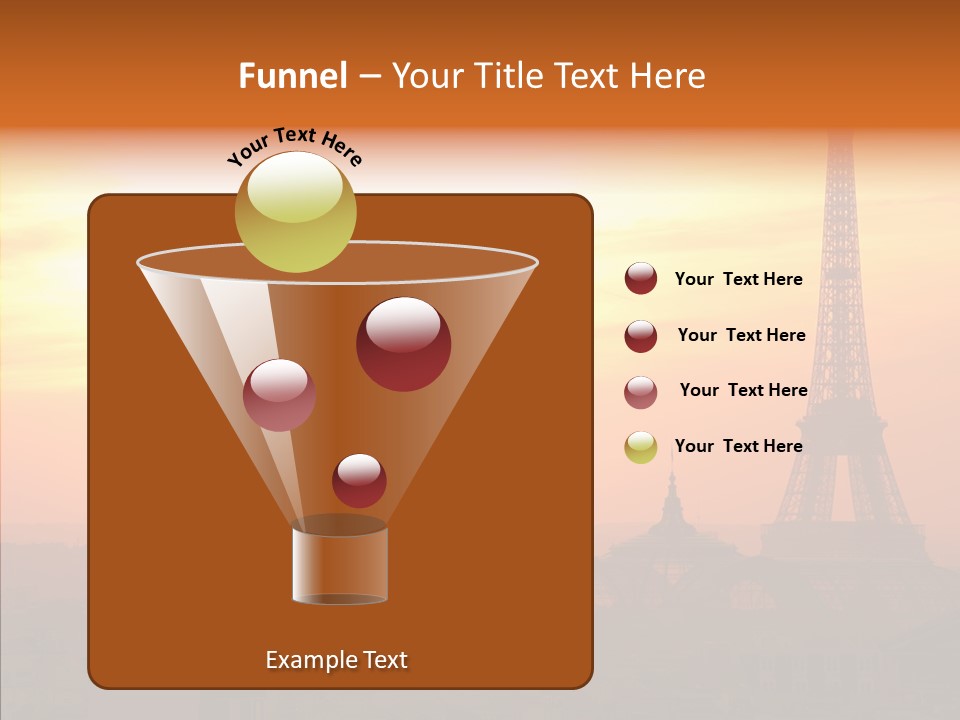 Statue Effel Top PowerPoint Template