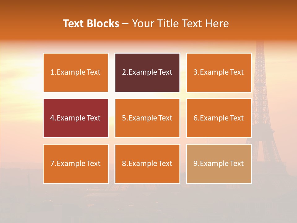 Statue Effel Top PowerPoint Template