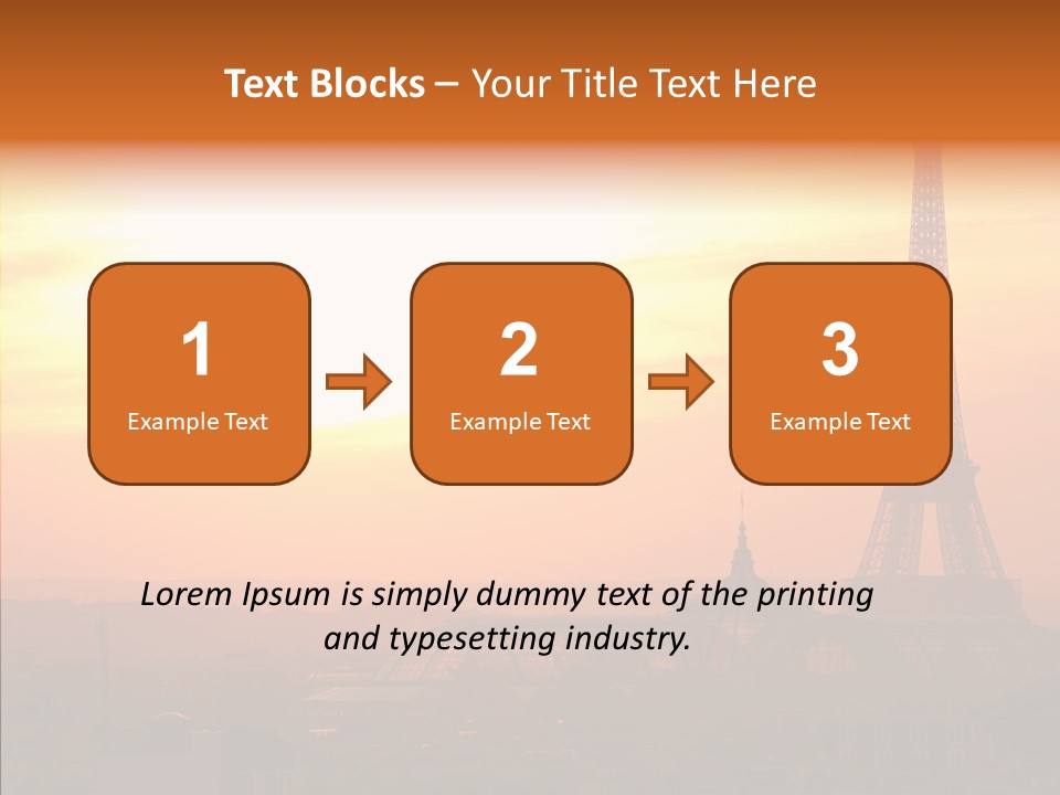 Statue Effel Top PowerPoint Template