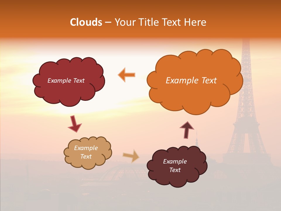 Statue Effel Top PowerPoint Template