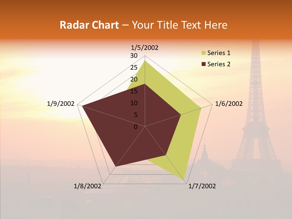 Statue Effel Top PowerPoint Template