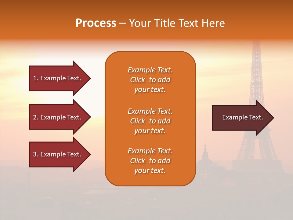 Statue Effel Top PowerPoint Template