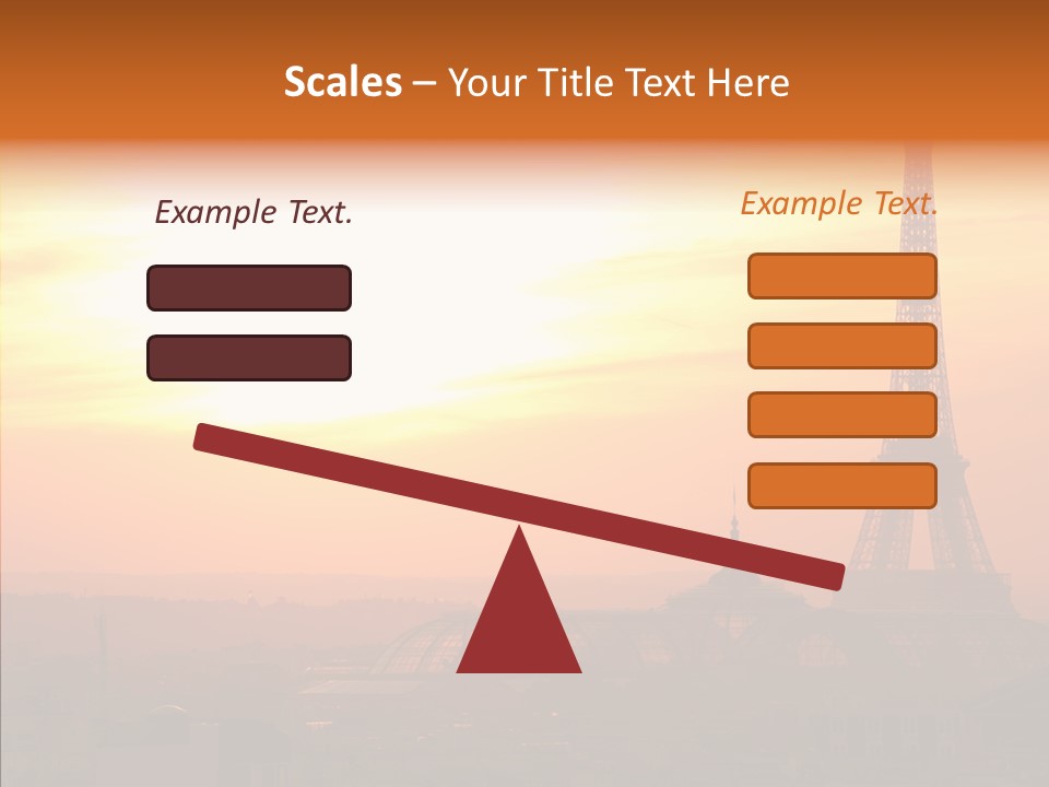 Statue Effel Top PowerPoint Template