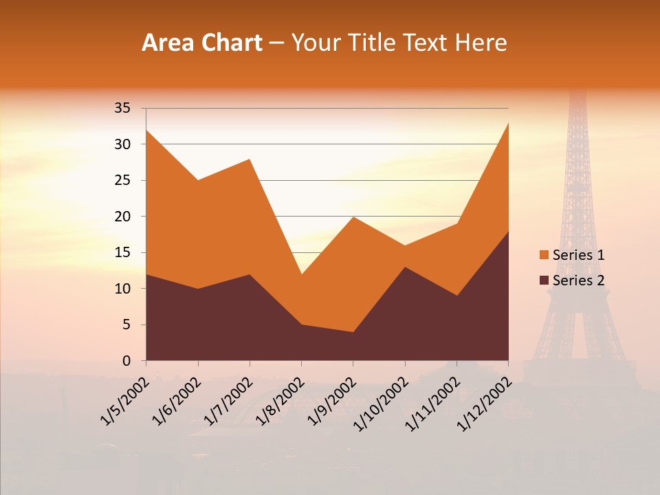 Statue Effel Top PowerPoint Template
