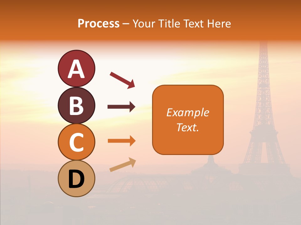 Statue Effel Top PowerPoint Template