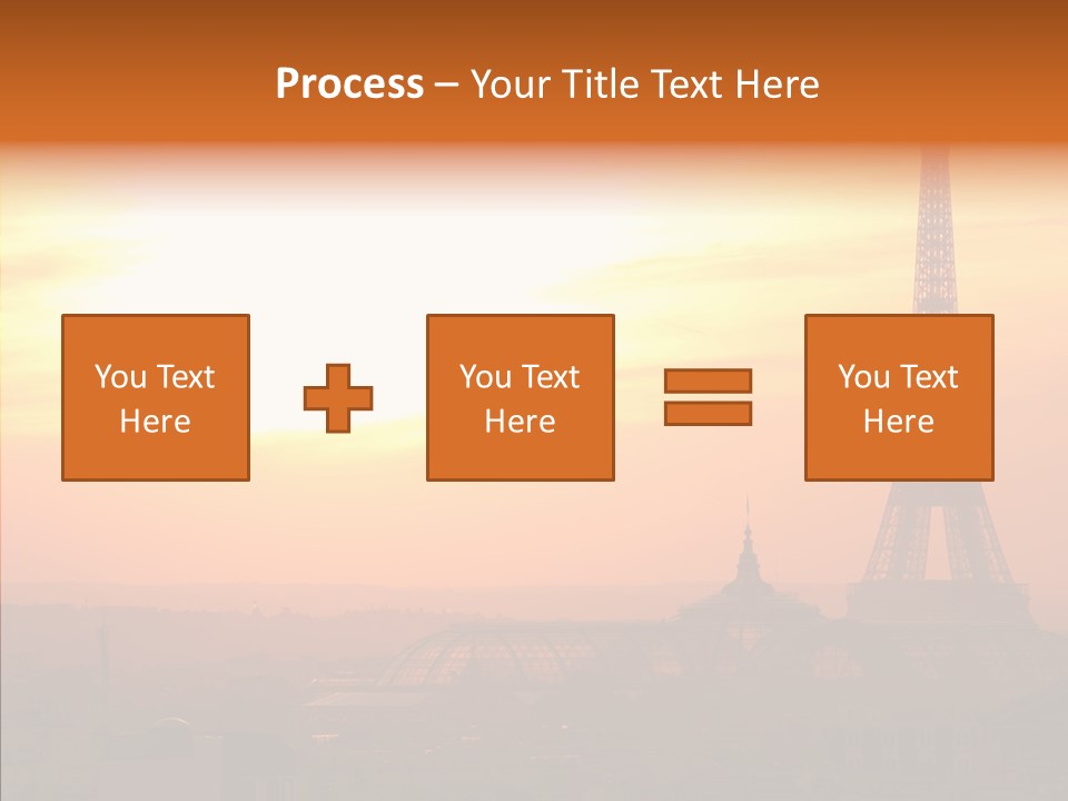 Statue Effel Top PowerPoint Template