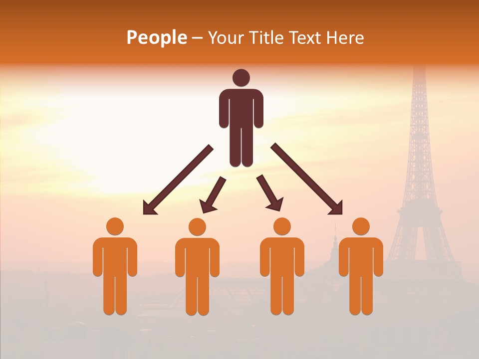 Statue Effel Top PowerPoint Template