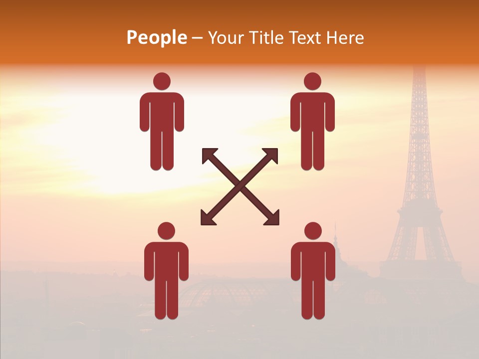 Statue Effel Top PowerPoint Template