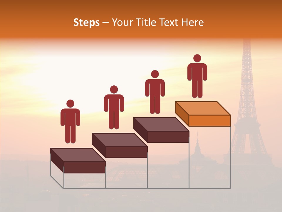 Statue Effel Top PowerPoint Template