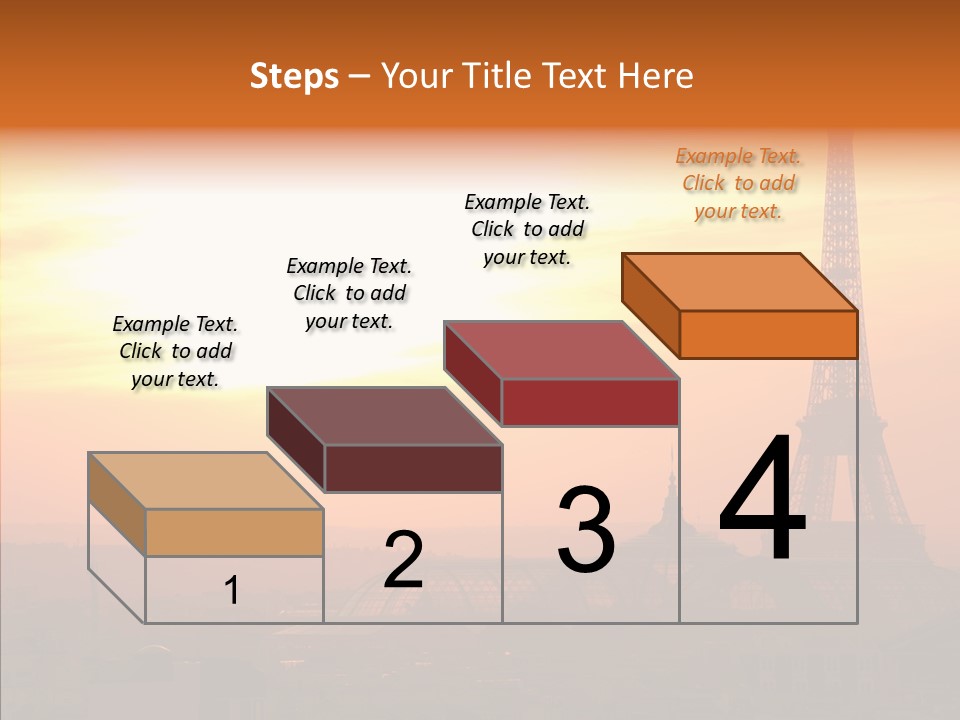 Statue Effel Top PowerPoint Template