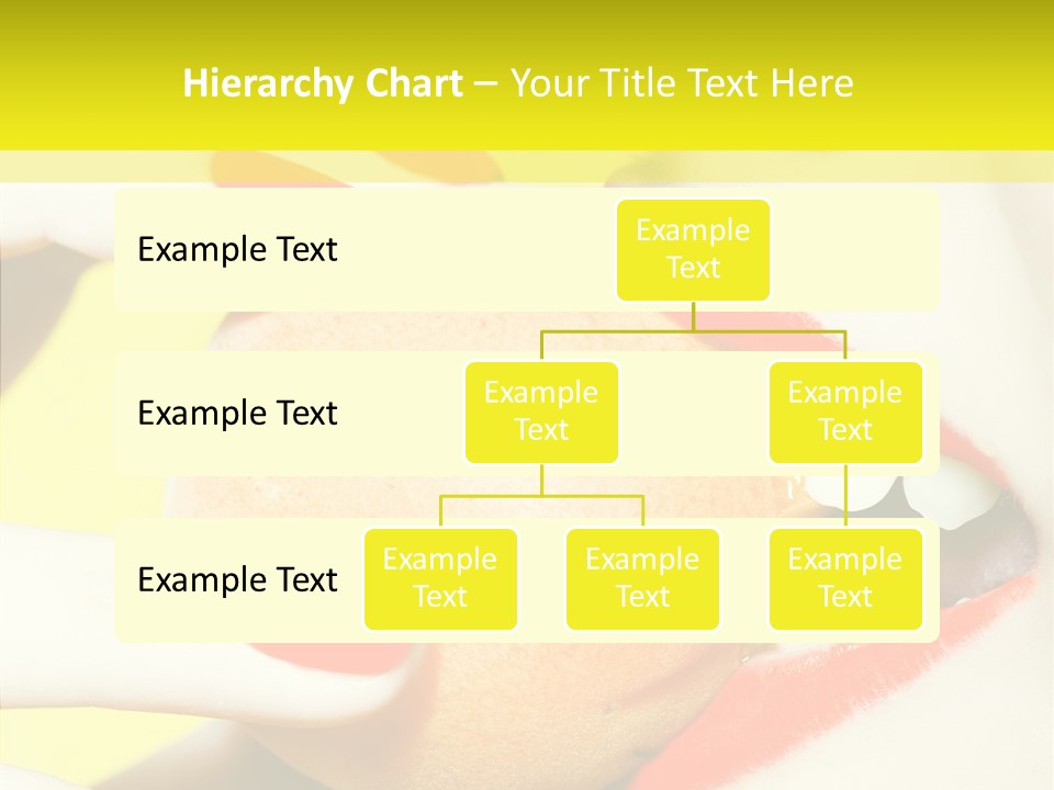 Biting Yellow Beauty PowerPoint Template
