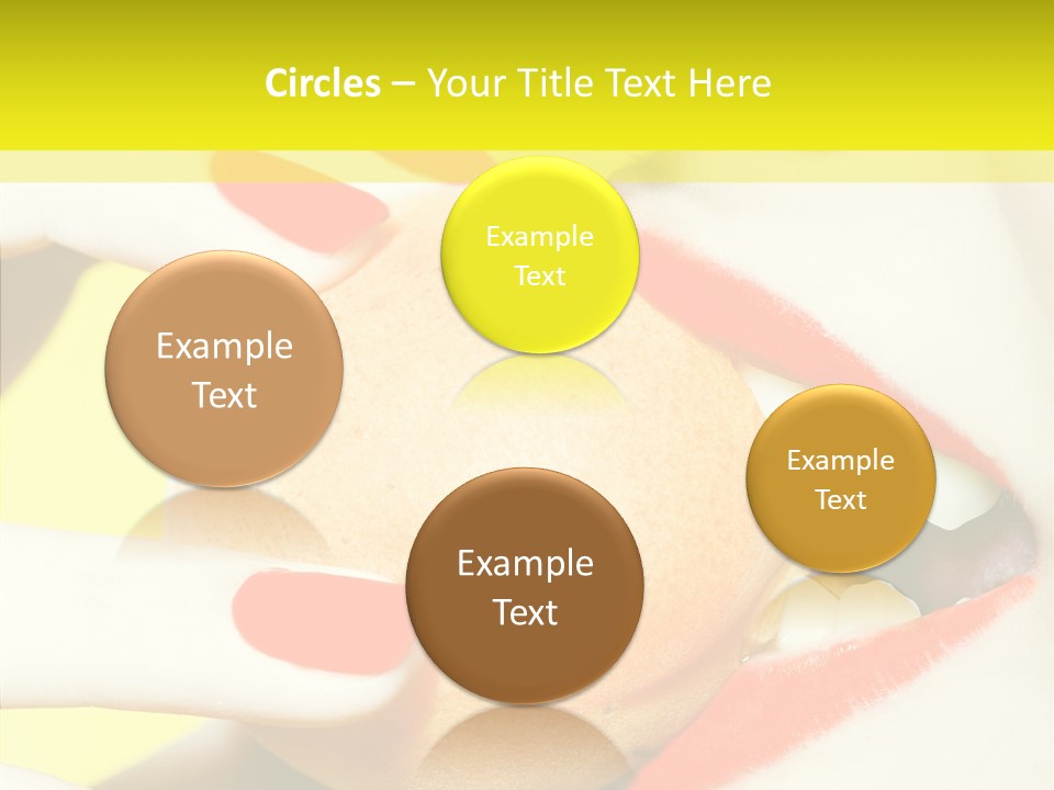 Biting Yellow Beauty PowerPoint Template