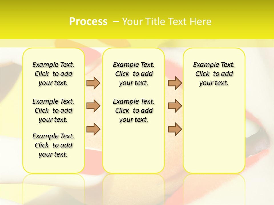 Biting Yellow Beauty PowerPoint Template