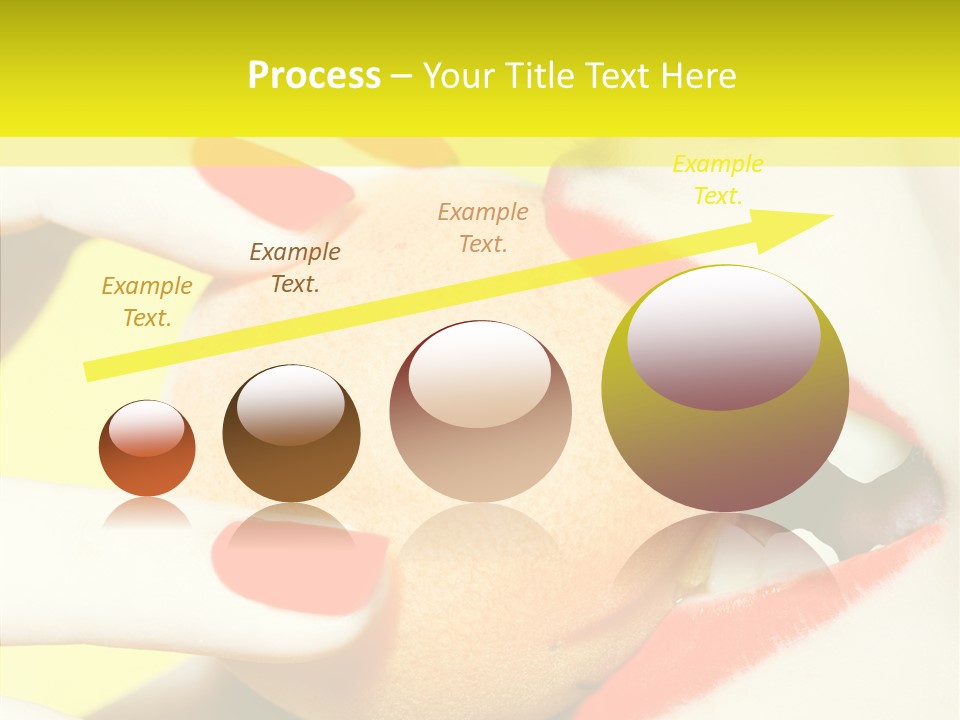Biting Yellow Beauty PowerPoint Template