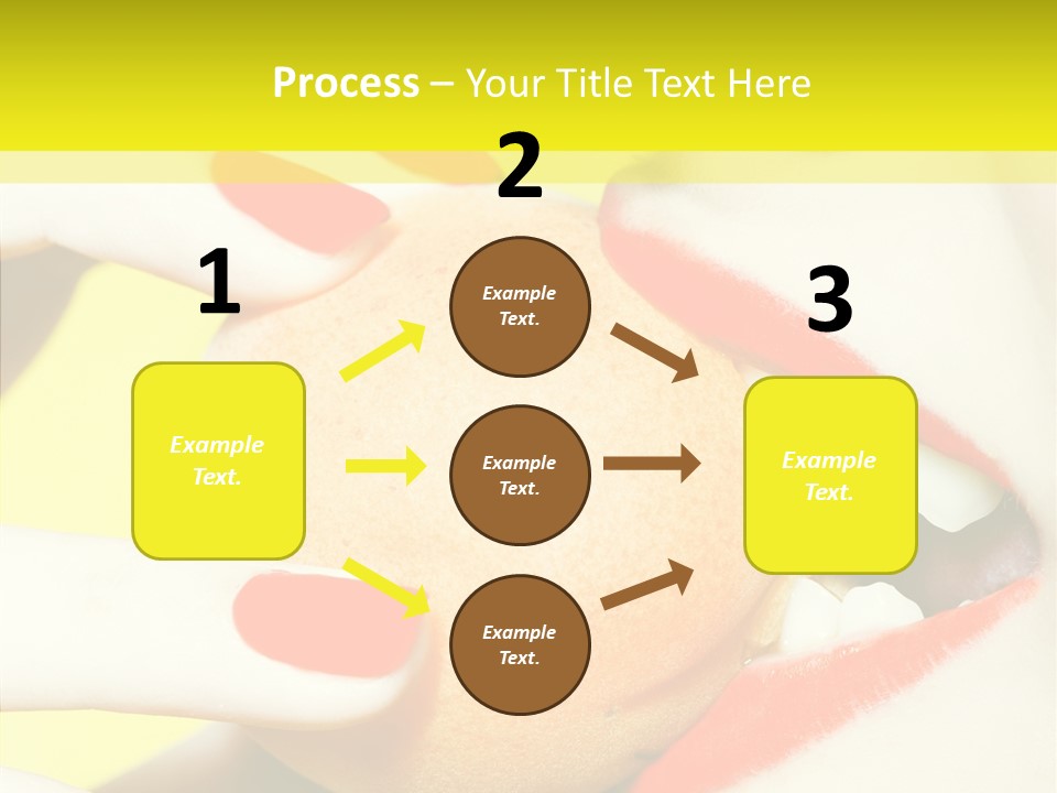 Biting Yellow Beauty PowerPoint Template
