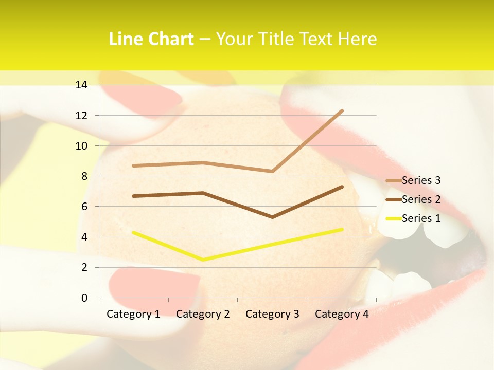 Biting Yellow Beauty PowerPoint Template