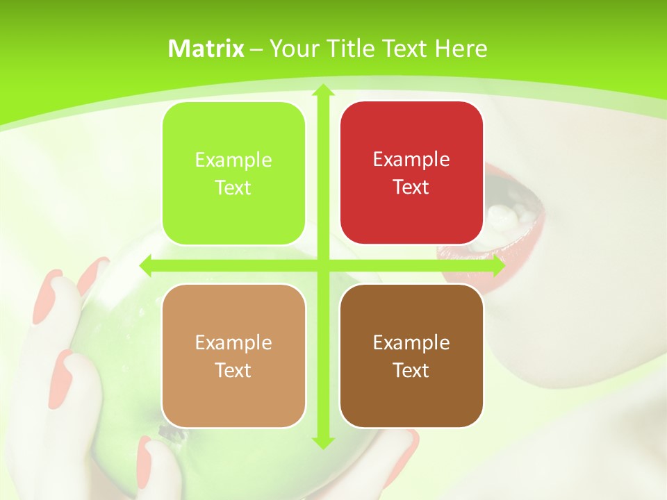 Beautiful Green Human PowerPoint Template