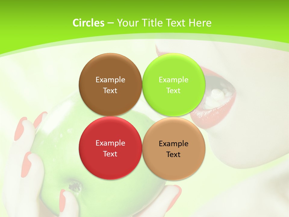 Beautiful Green Human PowerPoint Template