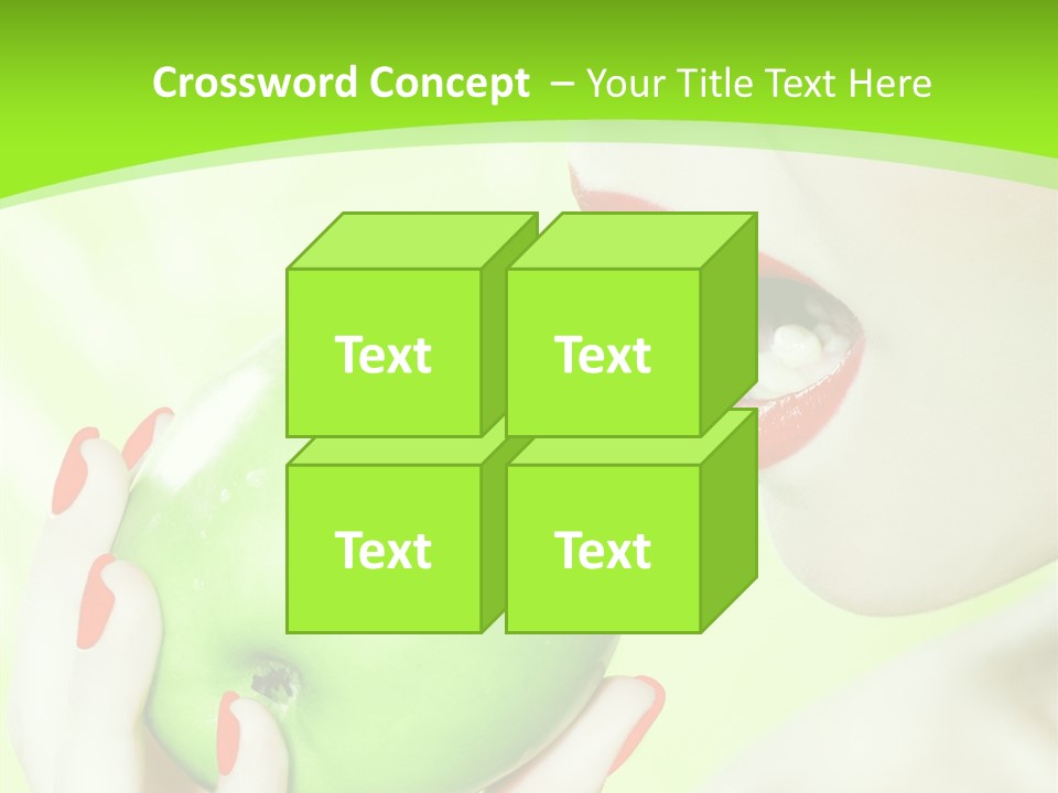 Beautiful Green Human PowerPoint Template