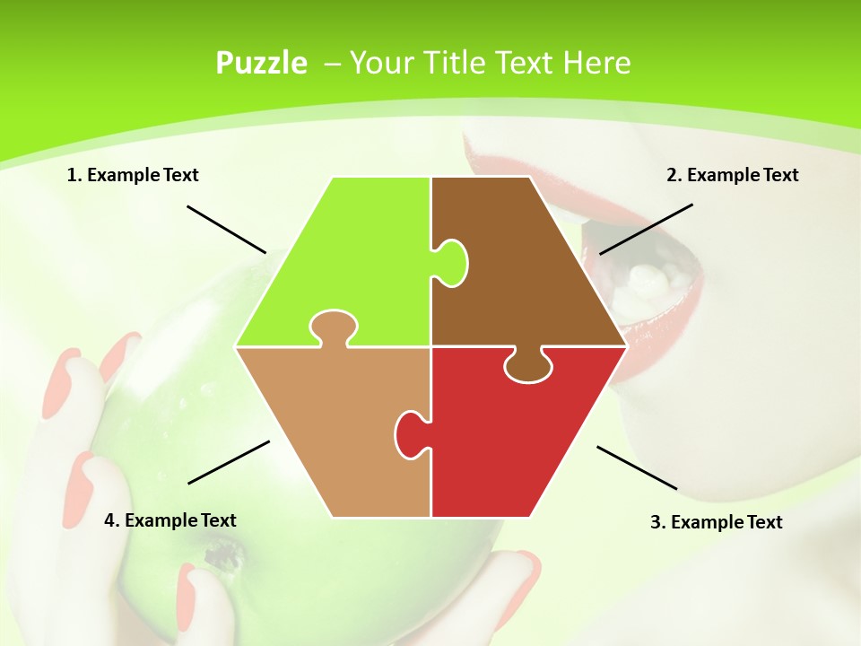 Beautiful Green Human PowerPoint Template