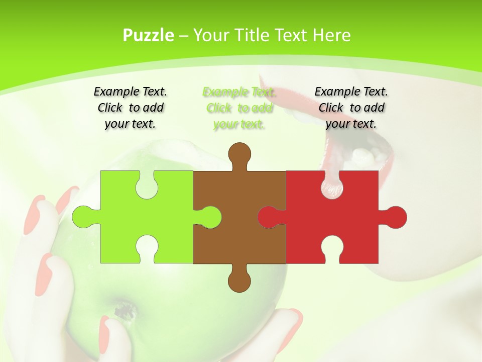 Beautiful Green Human PowerPoint Template