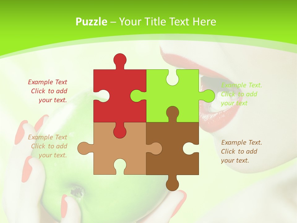 Beautiful Green Human PowerPoint Template