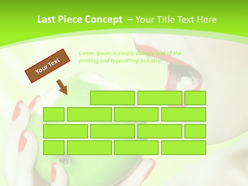 Beautiful Green Human PowerPoint Template