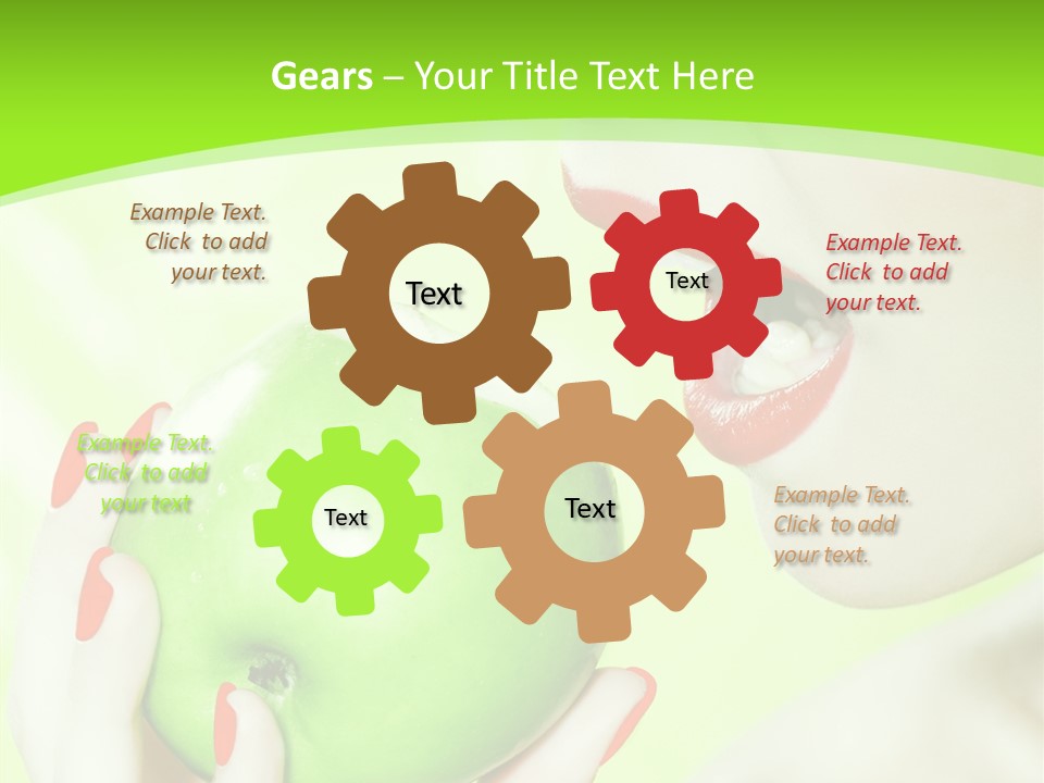 Beautiful Green Human PowerPoint Template