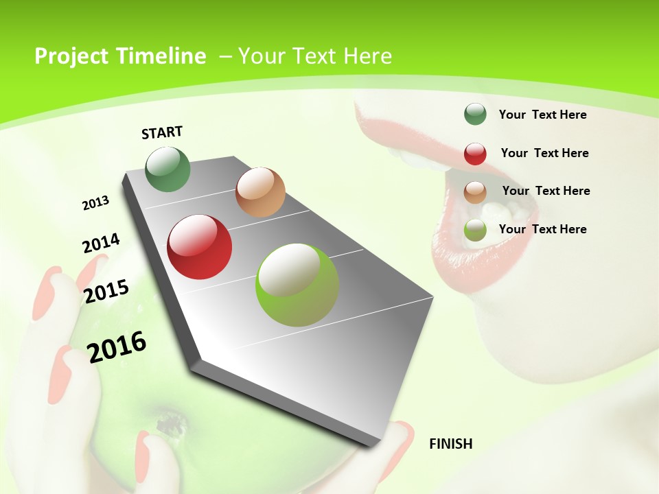 Beautiful Green Human PowerPoint Template
