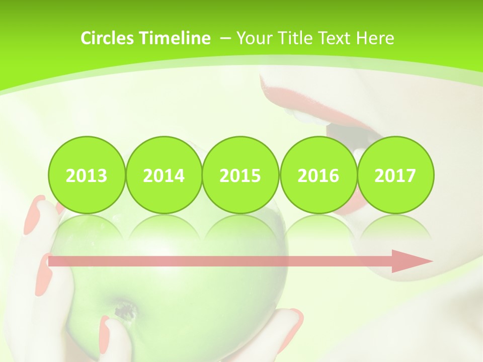 Beautiful Green Human PowerPoint Template