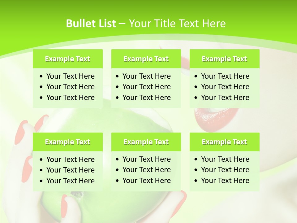 Beautiful Green Human PowerPoint Template