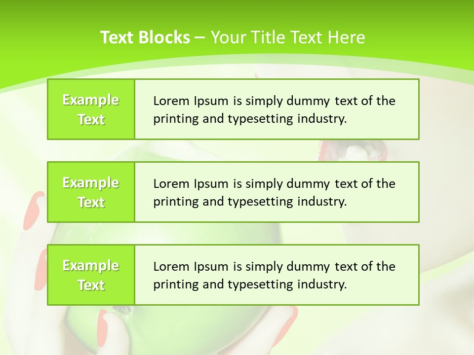 Beautiful Green Human PowerPoint Template