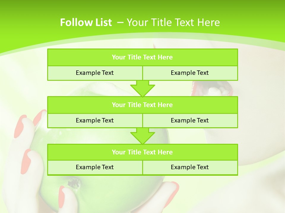 Beautiful Green Human PowerPoint Template
