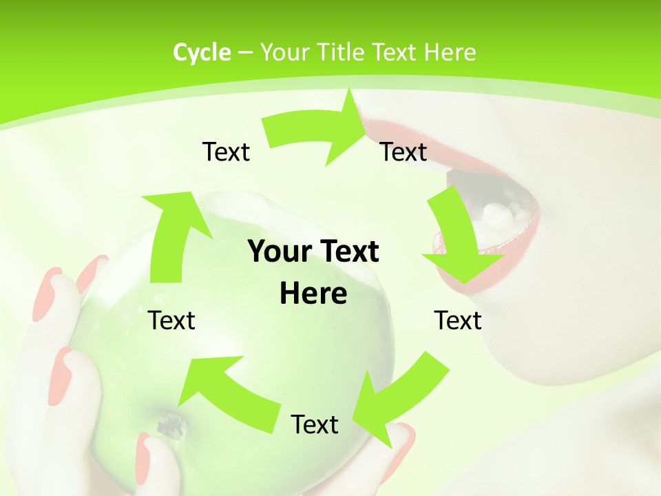 Beautiful Green Human PowerPoint Template