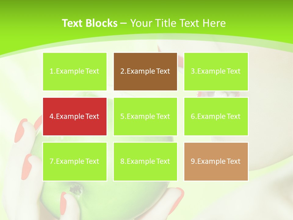 Beautiful Green Human PowerPoint Template