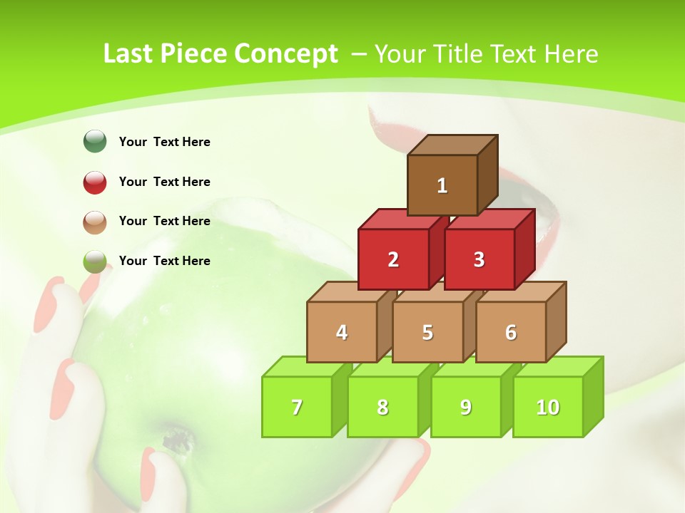 Beautiful Green Human PowerPoint Template