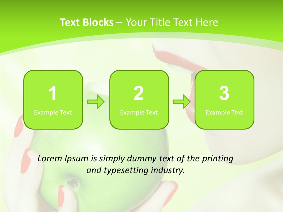 Beautiful Green Human PowerPoint Template