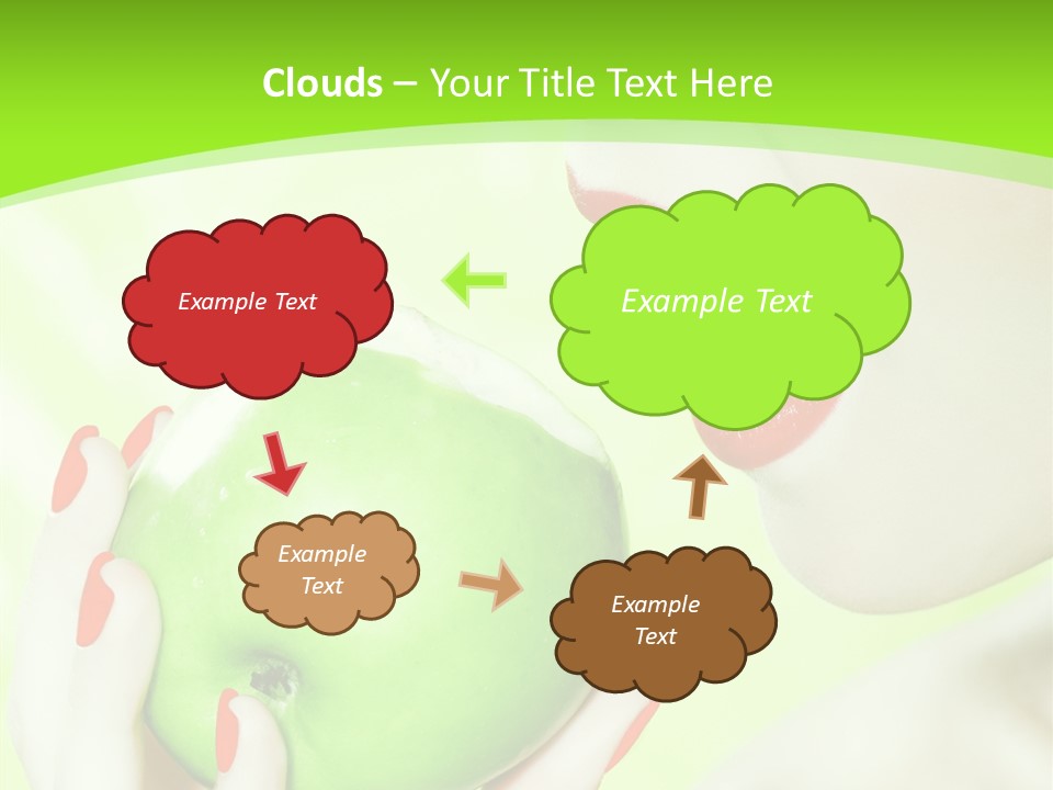 Beautiful Green Human PowerPoint Template
