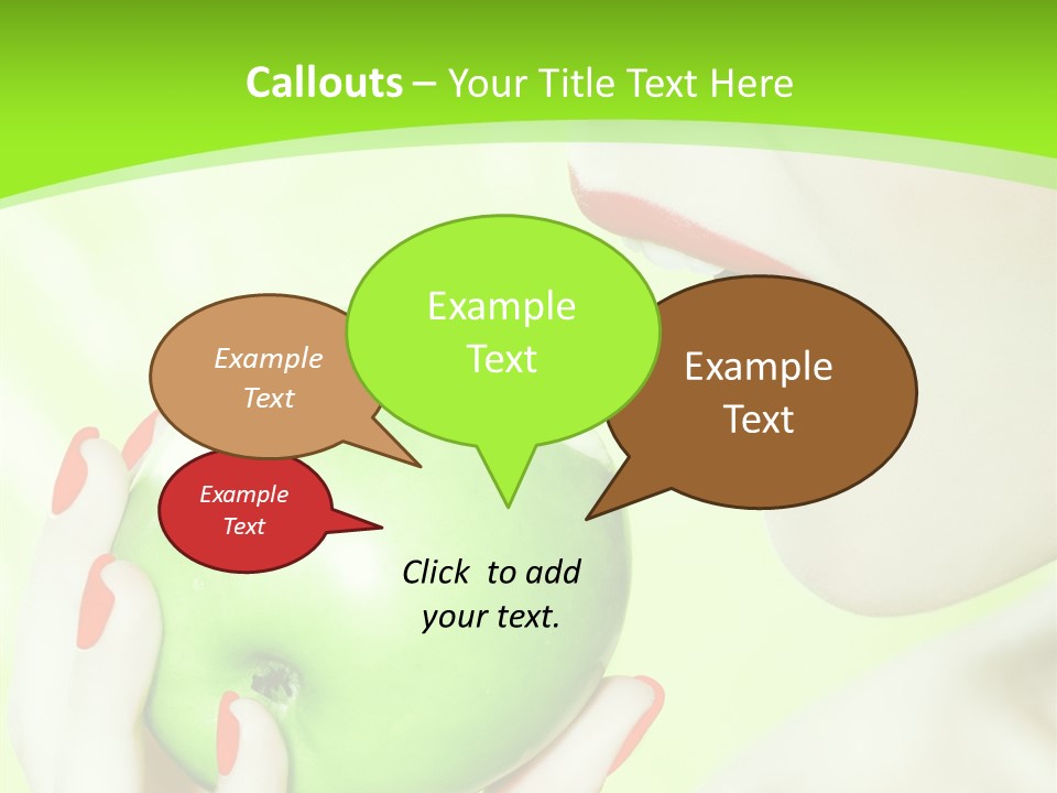 Beautiful Green Human PowerPoint Template